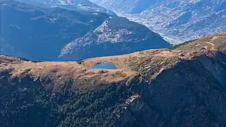 Gibidumsee aus der Luft Richtung Westen