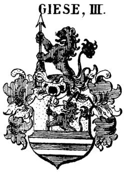 Wappen derer von Giese in Siebmachers Wappenbuch