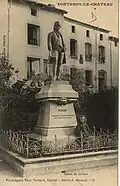 Der Dichter Nicolas Gilbert, Statue enthüllt 1898 in Fontenoy-le-Château.