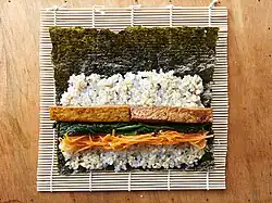 Zutaten vor dem „Rollen“