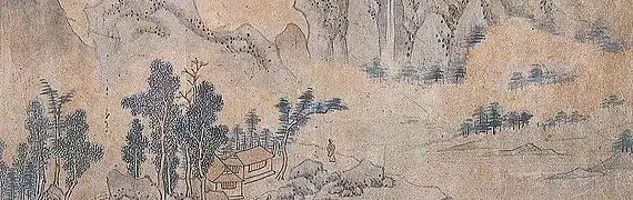 Auszug aus einer Landschafts-Bildrolle