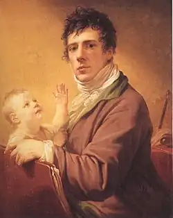 Johann Baptist Lampi der Jüngere mit Sohn (ca.&nbsp;1810), Innsbruck.