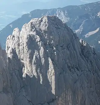 Gipfel der Fleischbank von Südosten