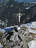 Gipfelkreuz auf dem Vorderskopf im Karwendel
