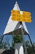 Triangulationspunkt Gisliflue, Jura/Schweiz, 772 m. ü. M.