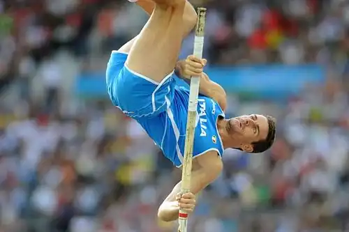 Giuseppe Gibilisco, 2003 Weltmeister und 2004 Olympiadritter, belegte Rang&nbsp;vier