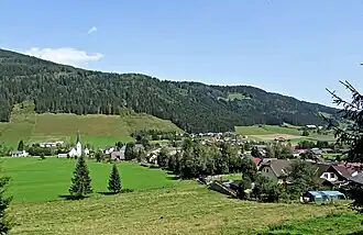 Glödnitz, Westansicht