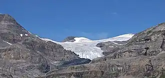 Chlis Scheehore den Wildstrubelgletscher überragend –&nbsp;2015