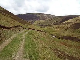 Blick von Norden auf den Bowbeat Hill