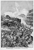Darstellung des Gefechts in Il Secolo Illustrato