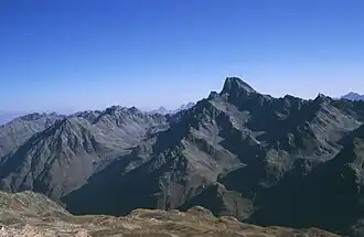 Glockturmkamm mit Glockturm von der Nauderer Hennesiglspitze