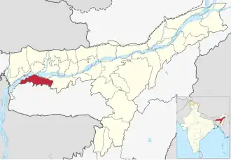 Lagekarte des Distrikts