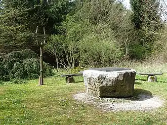 Informationstafel auf höchster Eichsfeld-Erhebung