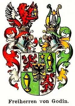 Wappen der Freiherren von Godin