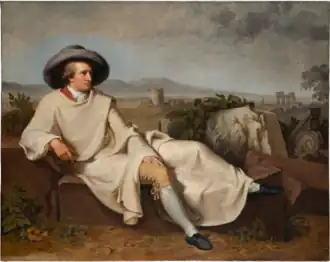 Goethe in der römischen Campagna von Johann Heinrich Wilhelm Tischbein, 1787
