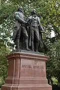 Goethe- und Schiller-Denkmal im Golden Gate Park, San Francisco, 1901 eingeweiht[83]
