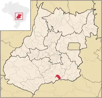 Lage von Buriti Alegre in Goiás