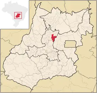 Lage von Goianésia in Goiás