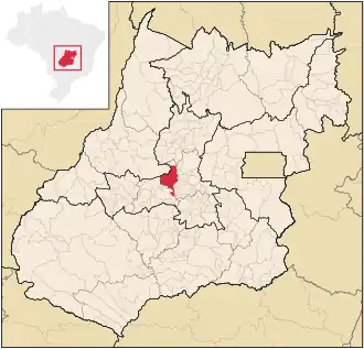 Lage von Itaberaí in Goiás