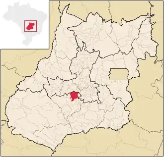 Lage von Palmeiras de Goias