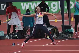 Goldie Sayers erreichte Platz&nbsp;zwölf