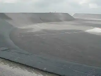 Oberbecken des PSW Goldisthal im Mai 2002 vor der Flutung