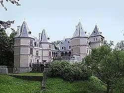 Blick in den Innenhof von Schloss Gołuchów