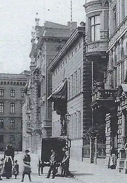 Blick von Norden auf das Gouvernementgebäude, Anfang der 1890er Jahre