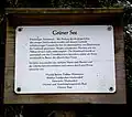 Informationstafel am Grünen See