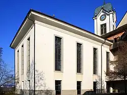 Reformierte Kirche, Ansicht vom Schlosshof