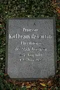 Grabstein Karl Féaux de Lacroix Eichholzfriedhof Arnsberg