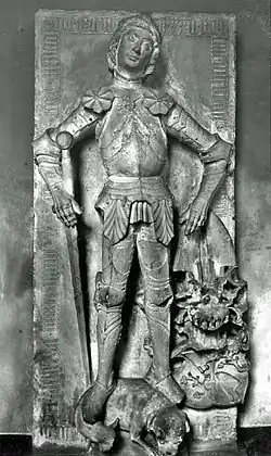 Grabplatte des Nickel Pflugk