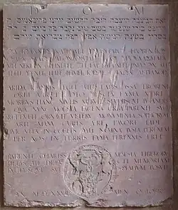 Grabplatte für Johann Froben, 1527