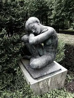 Grabskulptur von Max Pfänder (1900–1969), Friedhof am Hörnli, Riehen