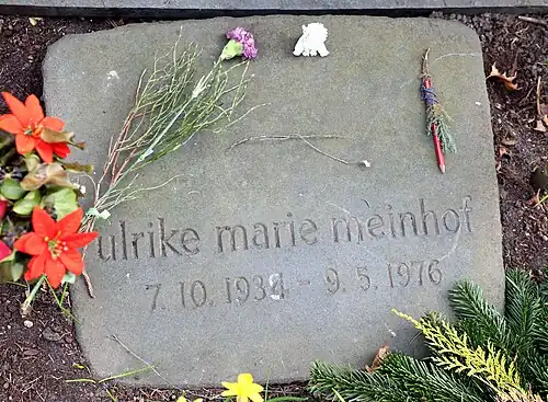 Grabstein von Ulrike Meinhof