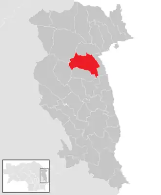 Lage der Gemeinde Grafendorf bei Hartberg im Bezirk Hartberg-Fürstenfeld (anklickbare Karte)