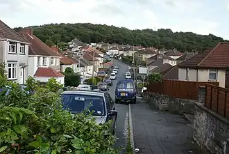 Blick auf den Ortsteil Malpas