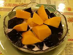 Kühlendes Grasgelee-Mango-„Pudding“&nbsp;&nbsp;a