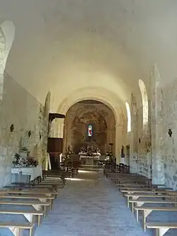 Das Innere der Ortskirche Saint-André