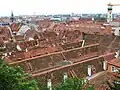 Dachlandschaft der Altstadt von Graz