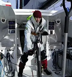 Rich Wilson an Bord Great American IV, Vendée Globe 2016–2017