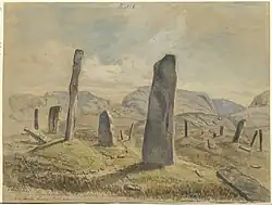 Aquarell von Olof Hermelin von 1880