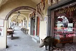 Laubengang an der Piazza Matteotti