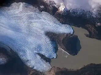 Gletscherzunge des Grey-Gletschers (2007)