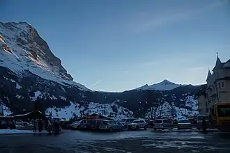 Tschuggen neben Eigernordwand über dem Tal von Grindelwald