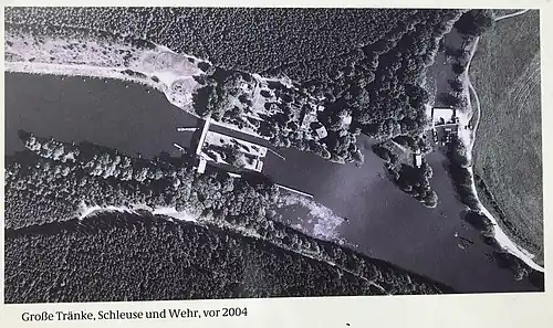 Luftbild ehemalige Schleuse Große Tränke