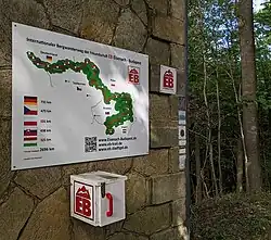 Informationstafel und Stempelstelle auf dem Großen Winterberg (Sächsische Schweiz)