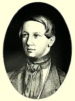 Erbgroßherzog Friedrich Franz&nbsp;II. als Student in Bonn im Jahr 1841.