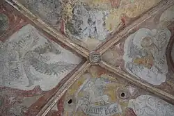 Kreuzrippengewölbe mit den Evangelistensymbolen