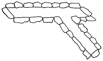 Grundriss des Ganggrabes von Ebendorf – nach Danneil